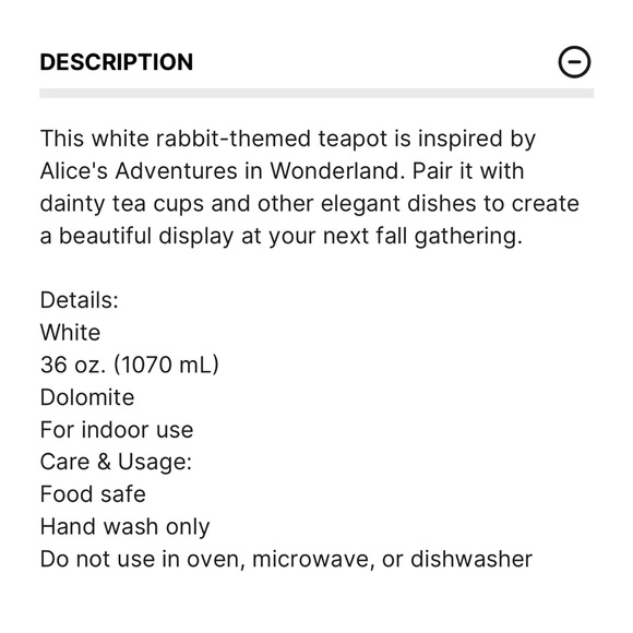 White Rabbit Ceramic Teapot. - Picture 9 of 9